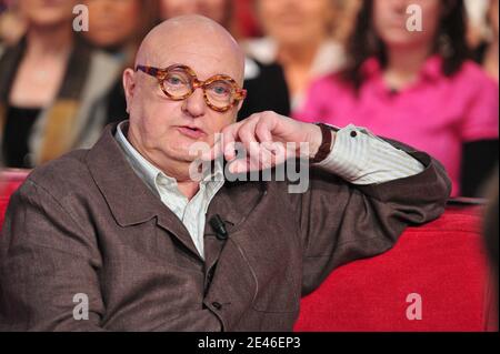 Jean-Pierre Coffe à l'enregistrement de vivre Dimanche le 22 avril 2009 à Paris, France. Photo de Max Colin/ABACAPRESS.COM Banque D'Images