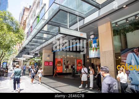 Centre commercial de Mid City à Pitt Street, centre-ville de Sydney, Nouvelle-Galles du Sud, Australie Banque D'Images