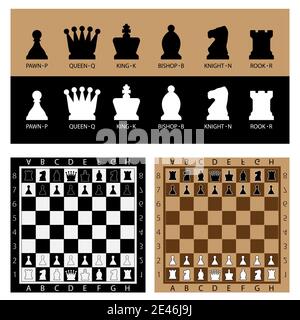 Chess Table concept d'application de jeu en ligne, jeu de stratégie Vector Illustration de Vecteur