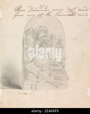 Robert Mabon, mort en 1798, Britannique, Calica, non daté. Lavage gris et graphite sur papier crème, moyennement texturé. Banque D'Images