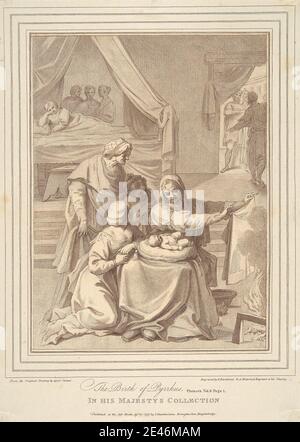 Francesco Bartolozzi RA, 1728â€"1815, Italien, actif en Grande-Bretagne (1764â€"99), la naissance de Pyrrhus, 1797. Gravure. Banque D'Images