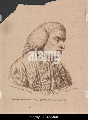 Thomas Trotter, ca. 1750â€"1803, Britannique, Samuel Johnson, non daté. Gravure. Banque D'Images