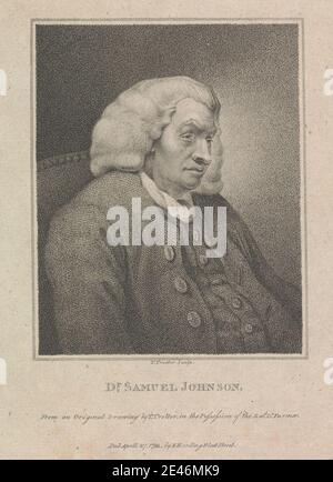 Thomas Trotter, ca. 1750-1803, Dr Samuel Johnson, britannique, non daté. Gravure. Banque D'Images
