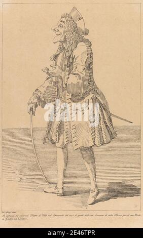 Arthur Pond, env. 1705–1758, Anglais, sans titre : acteur, 1740. Domaine public Banque D'Images