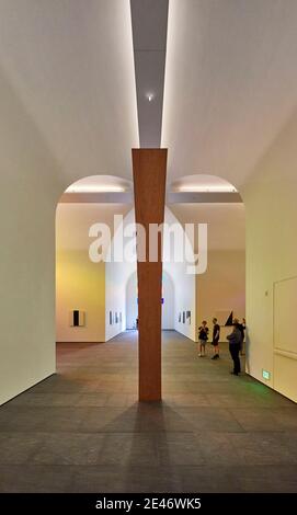 Ellsworth Kelly's Austin au musée Blanton à Austin, Texas. Banque D'Images