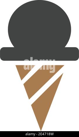 Modèle de logo Ice Cream dessin d'illustration d'icône vectorielle Illustration de Vecteur