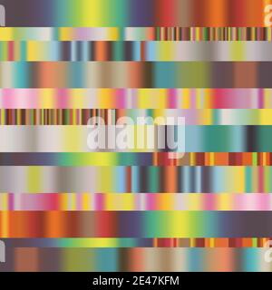 bandes vectorielles de palette multicolore abstraites Illustration de Vecteur