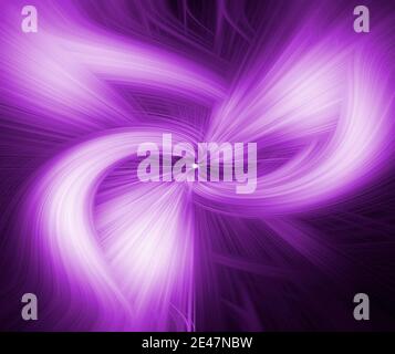Abstrait magnifique fond violet fractal avec lumière blanche Banque D'Images