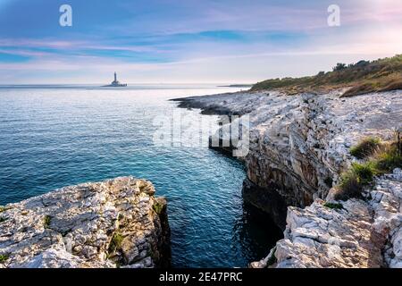 Cap Kamenjak à Premantura Croatie Banque D'Images