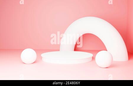 Arrière-plan de luxe magnifique piédestal. Illustration 3d, rendu 3d. Banque D'Images