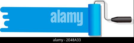 roller paintpaintpinter illustration vectorielle | bleu Illustration de Vecteur