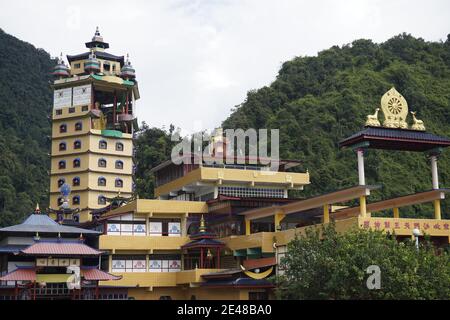 Temple bouddhiste à coeur éclairé - Temple tibétain à Ipoh, Perak Banque D'Images