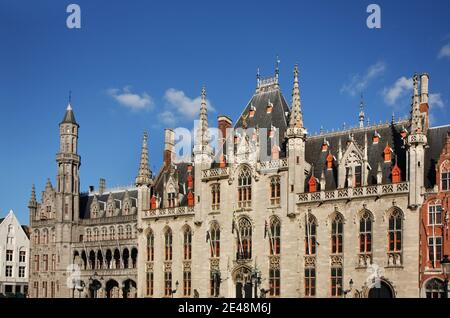 Province court - Provinciaal Hof à Bruges. Belgique Banque D'Images