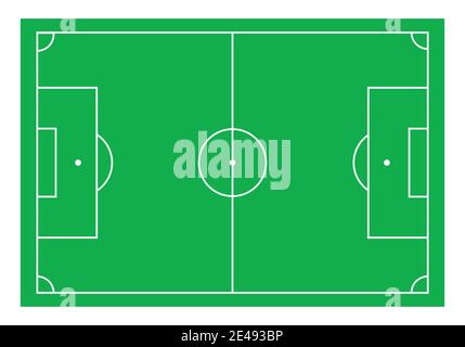 Terrain de football ou terrain de football pour l'arrière-plan Illustration de Vecteur