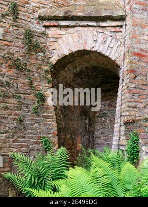 Musée de l'artisanat souabe, maison de maître de fontaine, cour d'artisanat, cour historique de l'artisanat, brique, bâtiment de brique, monument du patrimoine mondial, fortification, vieille ville historique, historique, vieille ville, monument, site de monument, protection de monument, classé, vue, vue historique, musée Banque D'Images