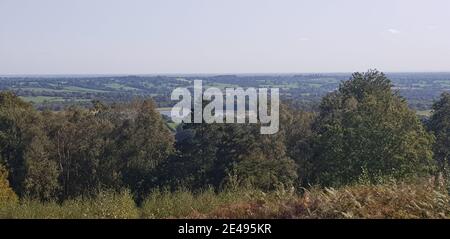 Lickey Hills Country Park, vue sur Upper Bittell Resevoir Banque D'Images