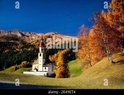 AT - TYROL : église Saint-Nikolaus à Obernberg-am-Brenner Banque D'Images