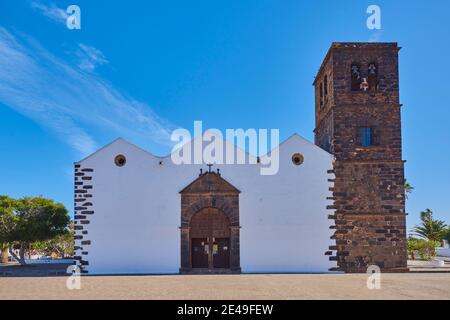 Église Iglesia de Nuestra Señora de la Candelaria, la Oliva, Fuerteventura, Îles Canaries, Espagne Banque D'Images