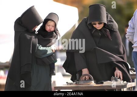 Le mode de vie Amish dans et autour de In Sugarcreek Ohio Millersburg et OH Banque D'Images