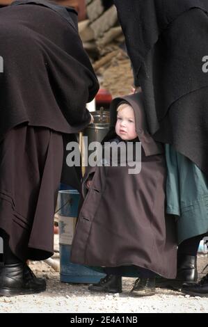 Le mode de vie Amish dans et autour de In Sugarcreek Ohio Millersburg et OH Banque D'Images