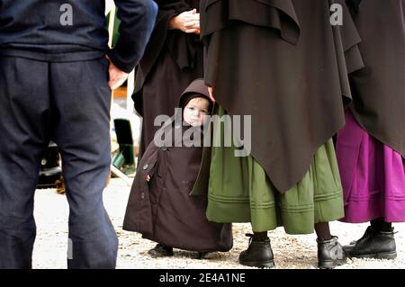 Le mode de vie Amish dans et autour de In Sugarcreek Ohio Millersburg et OH Banque D'Images