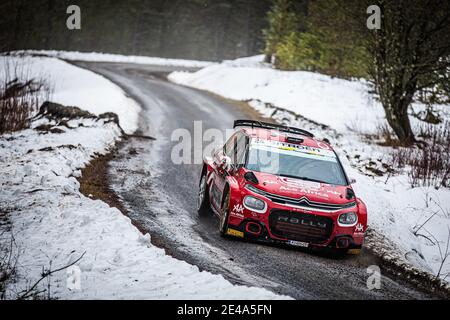 24 Eric CAMILLI (FRA), Francois-Xavier BURESI (FRA), SPORTS & YOU CITROEN C3, RC2 VAR2, action pendant le Championnat du monde de voitures WRC 2021, Monte Carlo Rally, du 20 au 24 janvier 2021 à Monaco - photo Bastien Roux / DPPI / LiveMedia Banque D'Images