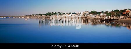 Vue sur la jetée de l'océan, Provincetown, Cape Cod, comté de Barnstable, Massachusetts, États-Unis Banque D'Images