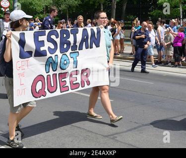 Vienne, Autriche. 15 juin 2019. Rainbow Parade 2019, EuroPride à Vienne. Banque D'Images