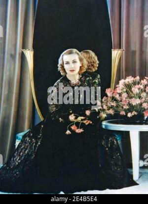 CAROLE LOMBARD (1908-1942) actrice américaine vers 1940 Banque D'Images