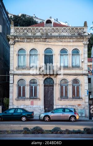 Coimbra, Portugal - octobre 16 2020 : détails de l'architecture de la ville de Coimbra et de l'Université de Coimbra (déménagé en permanence dans sa ville actuelle en 1537) Banque D'Images