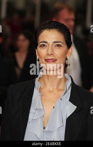 Hiam Abbass pose au Centre International de Deauville avant la projection de "la proposition" lors du 35ème Festival du film américain à Deauville, Normandie, France, le 12 septembre 2009. Photo de Denis Guignebourg/ABACAPRESS.COM Banque D'Images