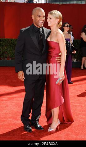 Amaury Nolasco et Jennifer Morrison arrivent au 61ème prix annuel Primetime Emmy, qui s'est tenu au Nokia Theatre de Los Angeles, CA, Etats-Unis, le 20 septembre 2009. Photo de Lionel Hahn/ABACAPRESS.COM (photo : Jennifer Morrison, Amaury Nolasco) Banque D'Images