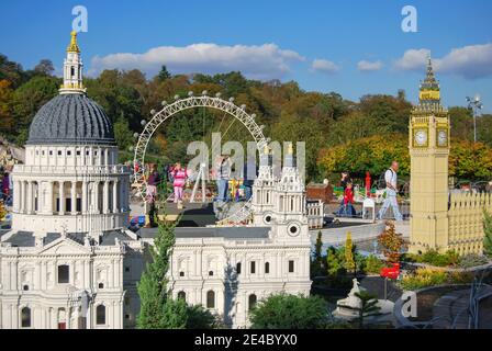 London Lego model, Miniland, Legoland Windsor Resort, Windsor, Berkshire, Angleterre, Royaume-Uni Banque D'Images