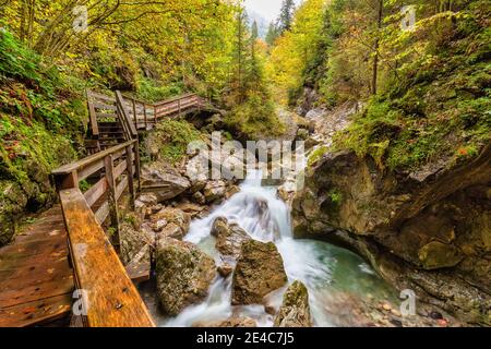 Le Seisenbergklamm est une gorge de 600 m de long près de Weissbach, en Autriche Banque D'Images