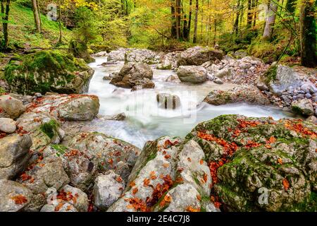 Le Seisenbergklamm est une gorge de 600 m de long près de Weissbach, en Autriche Banque D'Images