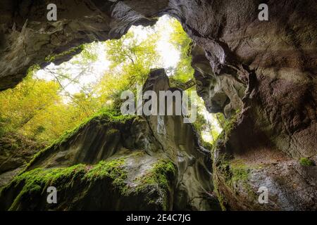 Le Seisenbergklamm est une gorge de 600 m de long près de Weissbach, en Autriche Banque D'Images