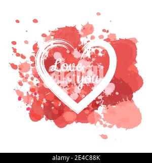 Les cœurs sont isolés sur blanc Illustration de Vecteur