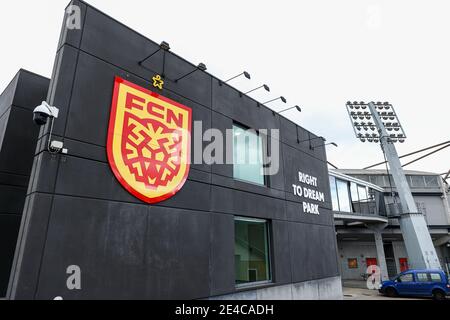 Farum, Danemark. 22 janvier 2021. Stade du FC Nordsjaelland, à droite de Dream Park, vu avant le match d'essai entre le FC Nordsjaelland et Viborg FF, Farum. (Crédit photo : Gonzales photo/Alamy Live News Banque D'Images