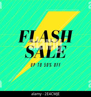 Flash vente bannière modèle design, Grande vente offre spéciale. Fin de saison bannière offre spéciale. Illustration de Vecteur