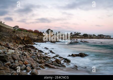 Lever du soleil depuis Lover's point Banque D'Images
