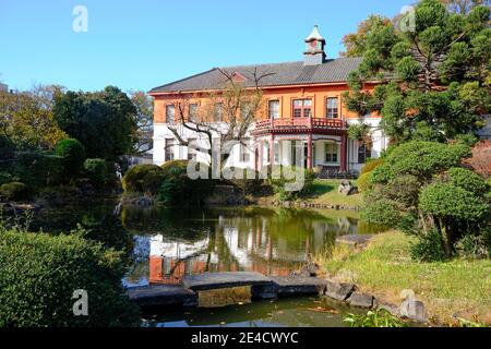 Jardin botanique de Koishikawa, Université de Tokyo, Japon. Banque D'Images