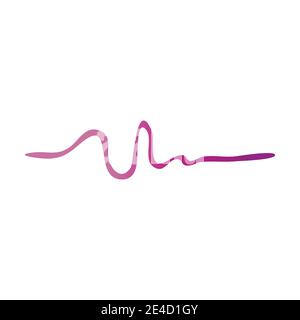 Les ondes sonores vector illustration design template Illustration de Vecteur