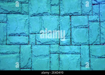 Image générée numériquement de la lumière bleue et rayures déménagement rapide sur fond noir Banque D'Images