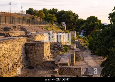 Mur médiéval, Baeza, site classé au patrimoine mondial de l'UNESCO. Province de Jaen, Andalousie, sud de l'Espagne Europe Banque D'Images