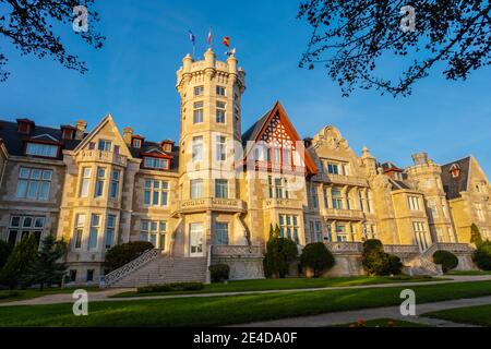 Universidad Internacional Menéndez Pelayo, Palacio et Península de la Magdalena. Santander Cantabria, Nord de l'Espagne Europe Banque D'Images