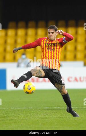 Benevento, Italie. 22 janvier 2021. Nicolas Viola (Benevento Calcio) pendant Benevento Calcio vs Torino FC, football italien série A match à Benevento, Italie, janvier 22 2021 crédit: Agence de photo indépendante/Alamy Live News Banque D'Images