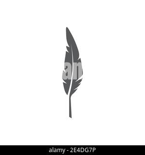 Plumes logo modèle vecteur symbole nature Illustration de Vecteur