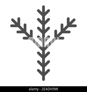 Icône de branche de sapin. Illustration du vecteur pin isolée sur blanc. Design Evergreen Outline, conçu pour le Web et l'application. SPE 10. Illustration de Vecteur