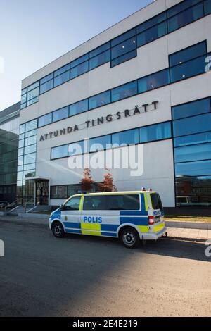 Le Tribunal de District de Attunda à Sollentuna, Suède. Banque D'Images