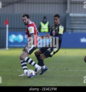 Exeter, Royaume-Uni. 23 janvier 2021. Ryan Bowman d'Exeter City pendant la Sky Bet League 2 derrière des portes fermées, match entre Exeter City et Stevenage à St James' Park, Exeter, Angleterre, le 23 janvier 2021. Photo de Dave Peters/Prime Media Images. Crédit : Prime Media Images/Alamy Live News Banque D'Images
